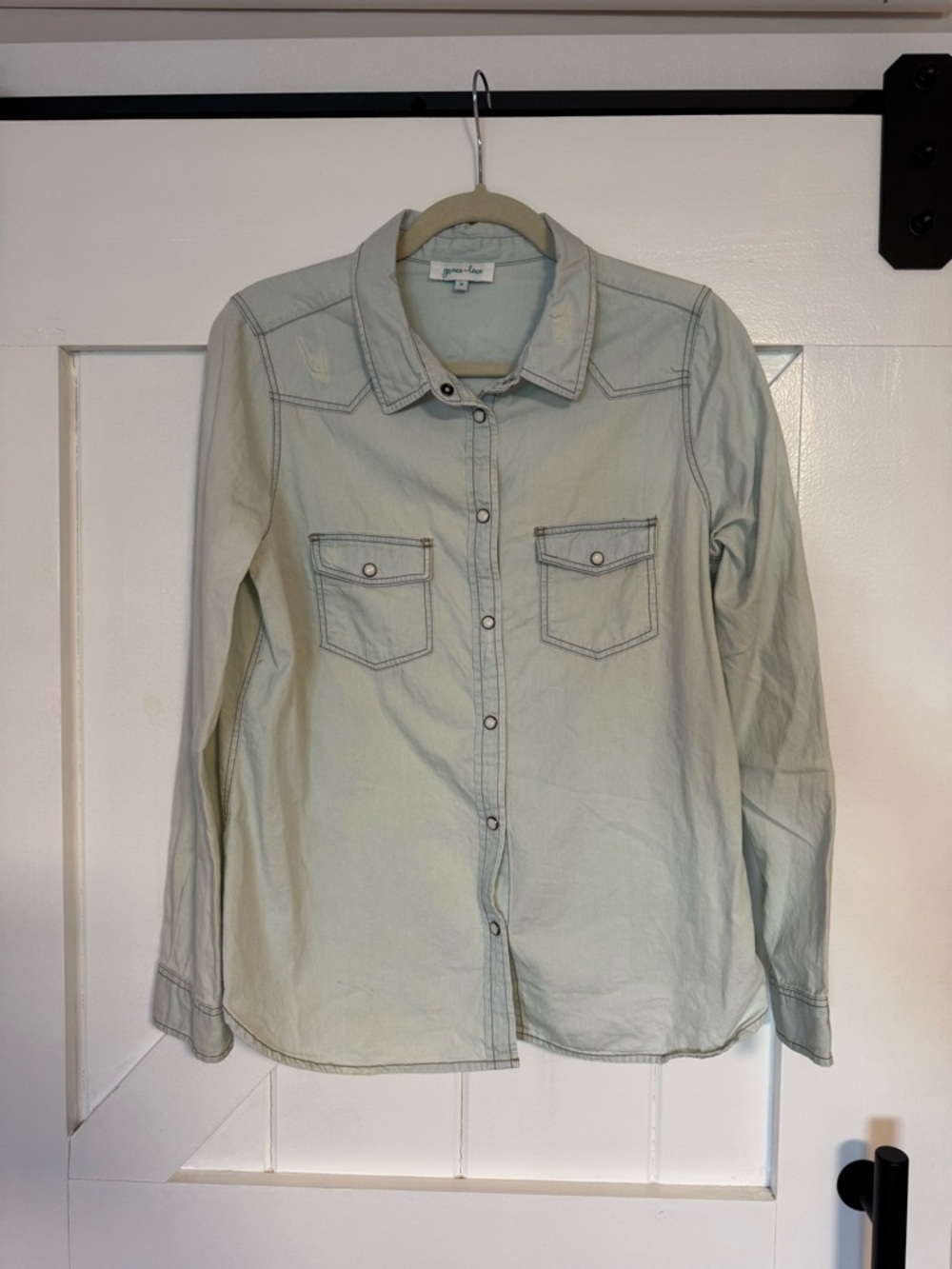 Grace & Lace denim top NWOT